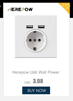 Herepow Universal Plug Converter FR AU US UK To EU Travel Adapter High Quality Home Plug Adapter 16A 250V Wall Electric Socket