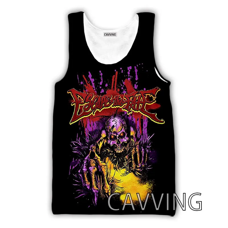 

CAVVING 3D Printed Escape The Fate Tank Tops Harajuku Vest Summer Undershirt Shirts Streetwear for Men/women H02