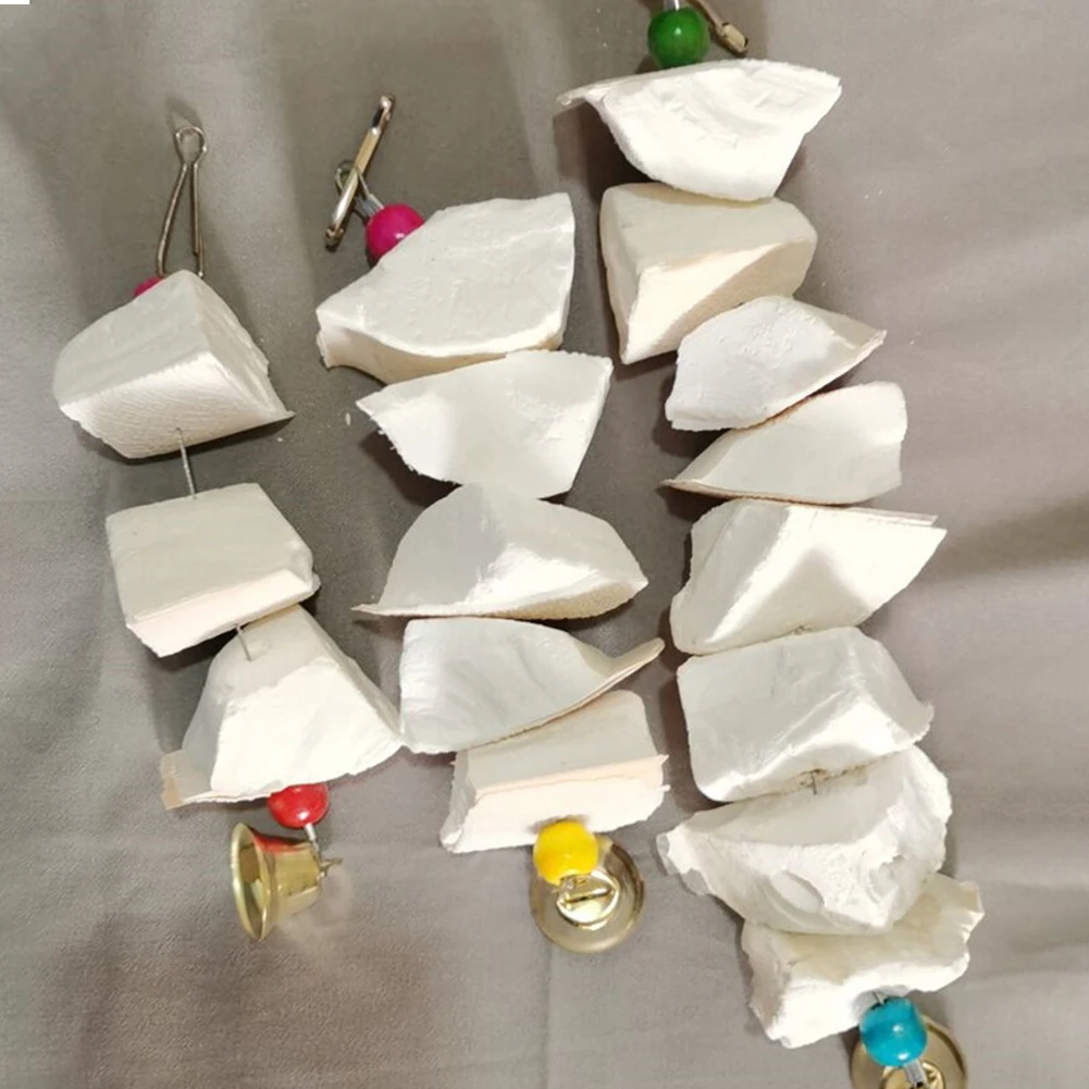 Cuttlefish Bone Natural Parrot Calcium Supplements Bird Food Pick Stone Molars Chewing Toy For Cockatiel Parakeet Parrot parrot toy bird toy pet mineral supplement bird food