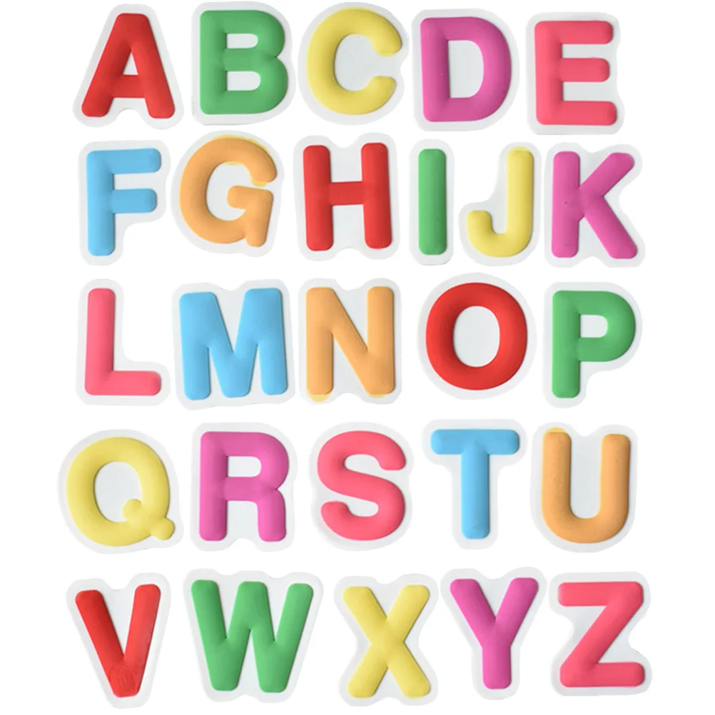 

26Pcs/Set Cartoon Letters Fridge Magnets for Kids PVC Magnetic Toys Stickers Alphabet Magnets for Toddlers Refrigerator Magnets