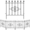 GARDEN & HOME Decorative Garden Fence  Outdoor Coated Rustproof Metal Panel Iron Folding Edge Wire Border Fence 1