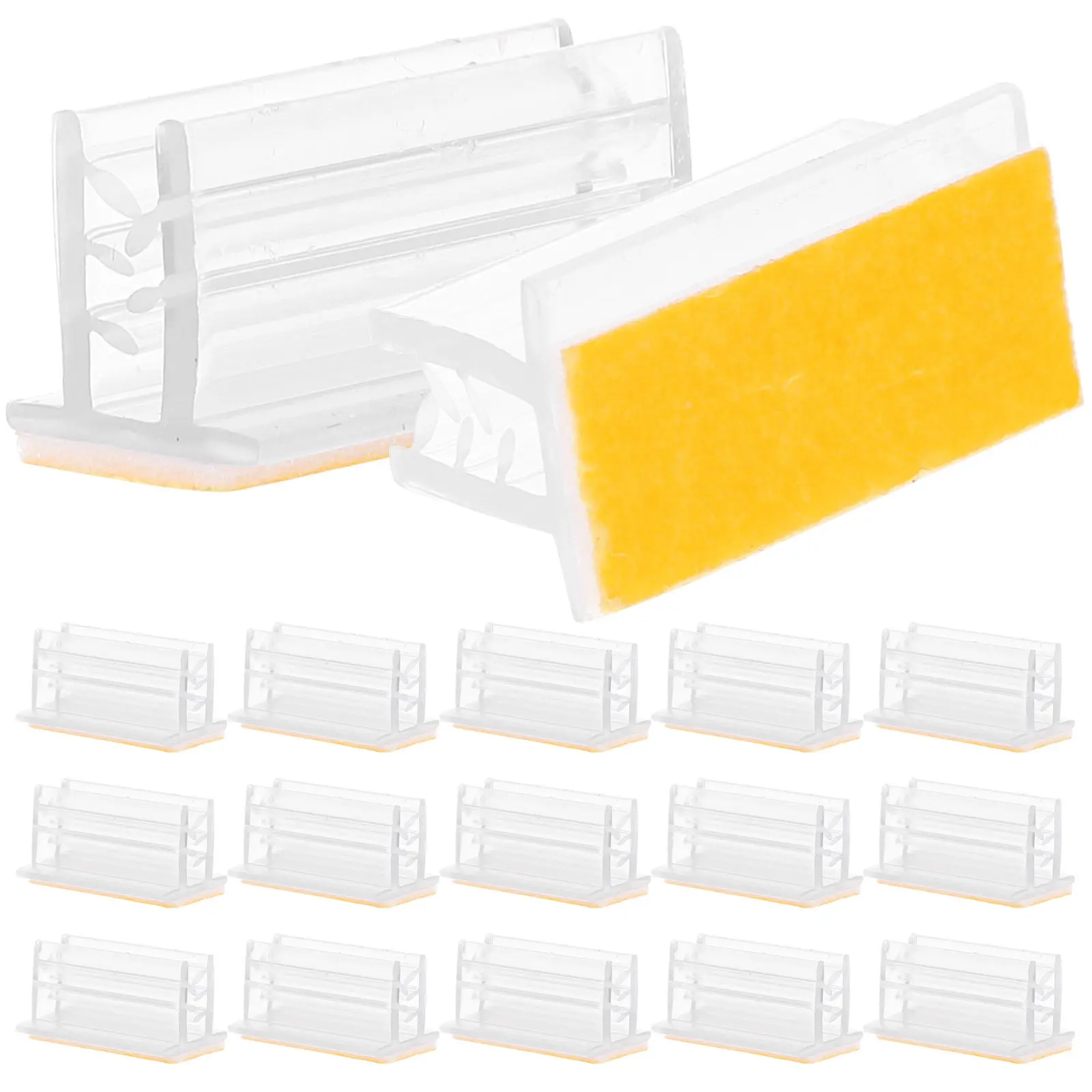 50개입 사인 홀더 접착식 패널 미니 재채기 방지 카드 사진 메모 홀더 책상 교실 테이블 번호 가격표 표시용