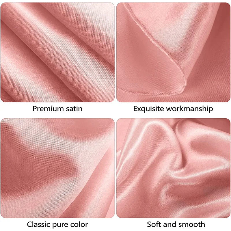 Rose Gold Satin Tablecloth - Nordic Elegance Wedding and Party Table Cover