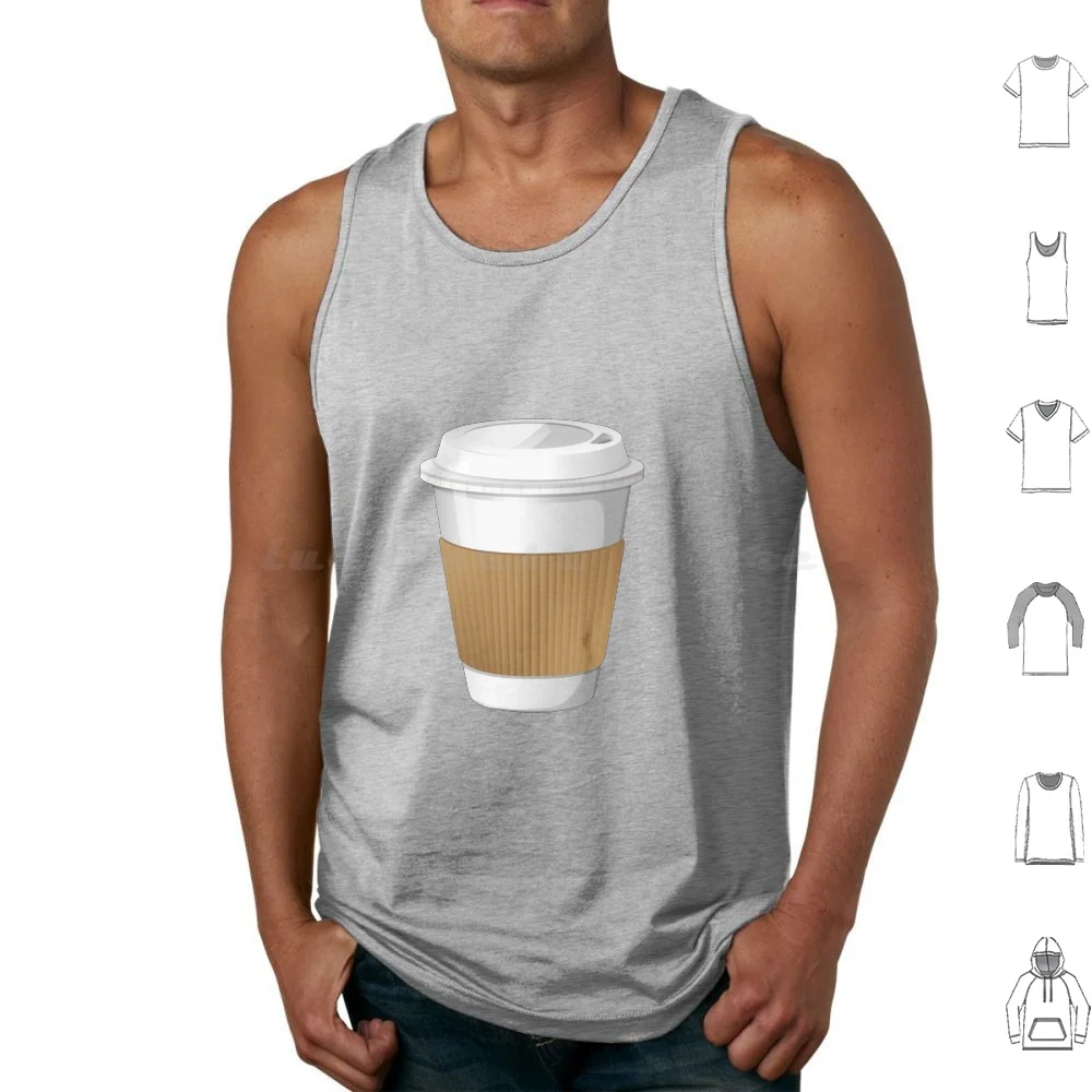 Canottiere Per Tazze Da Caffè Canottiere Senza Maniche Vsco Coffee Lover Drink Morning Lunchday Black Friday Shopping Christmas Happy Holides