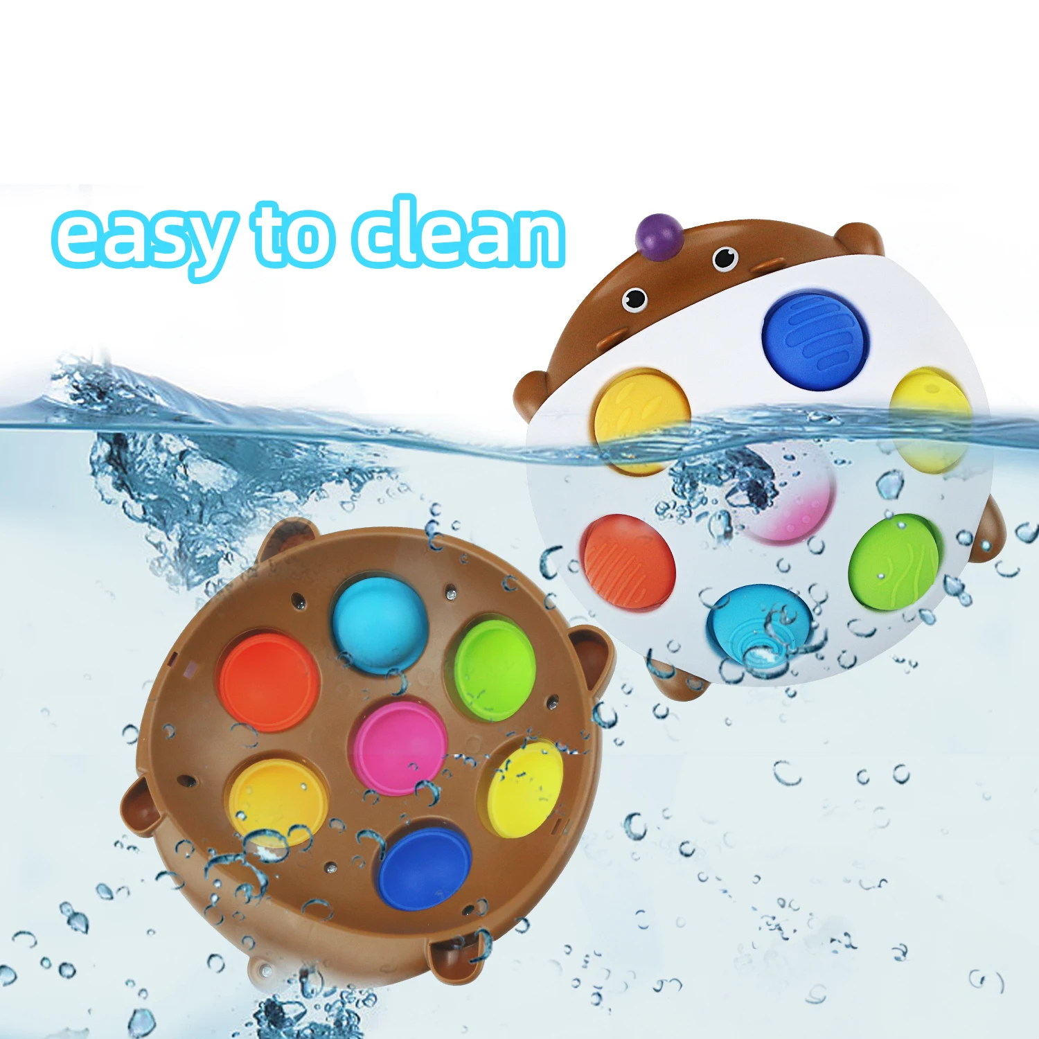 Pop fidget toy, Toddler Pull and Pop Montessori Toys, Fine Motor Hedgehog Sensory Toys, Educational Learning sensory fidget toy 3