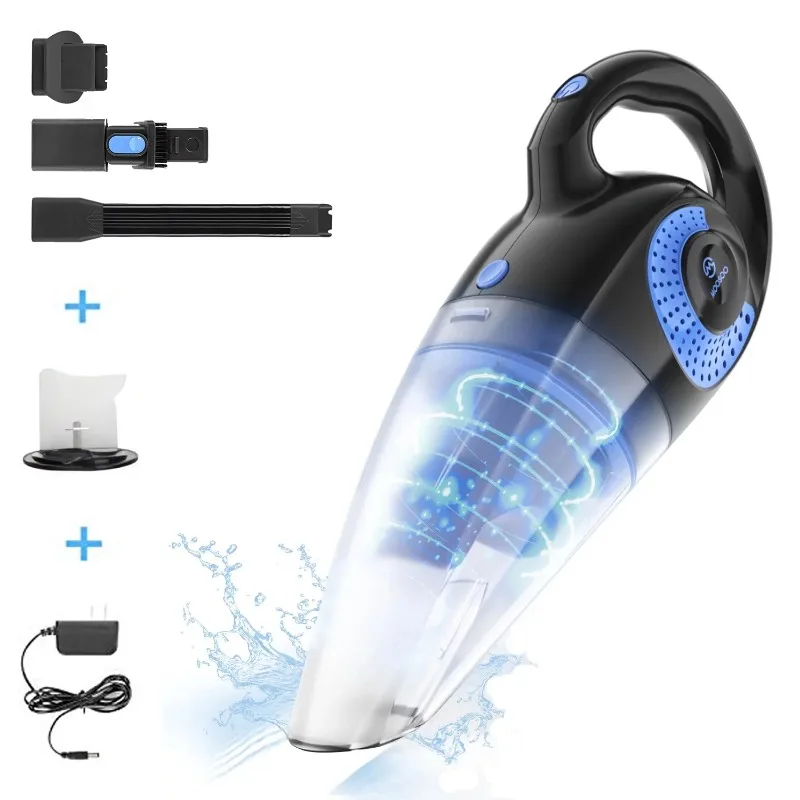 

Handheld Vacuum Cleaner, Cordless Hand Vacuum with 2 Pack Replacement Filter, Wet Dry Vacuum for Car, Pet Hair