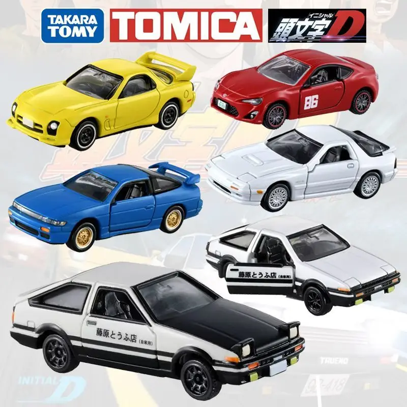 

Игрушечный автомобиль TOMY Tomica Initial D Toyota AE86 Mazda, модель из металлического сплава, крутая игра для мальчиков, гоночная коллекция игрушек