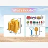 2024 New Beach Sand Toys Set Creative Children's Pyramid Castle Sand Mold Fun Outdoor Games Beach Accessories for Boys Girls 6