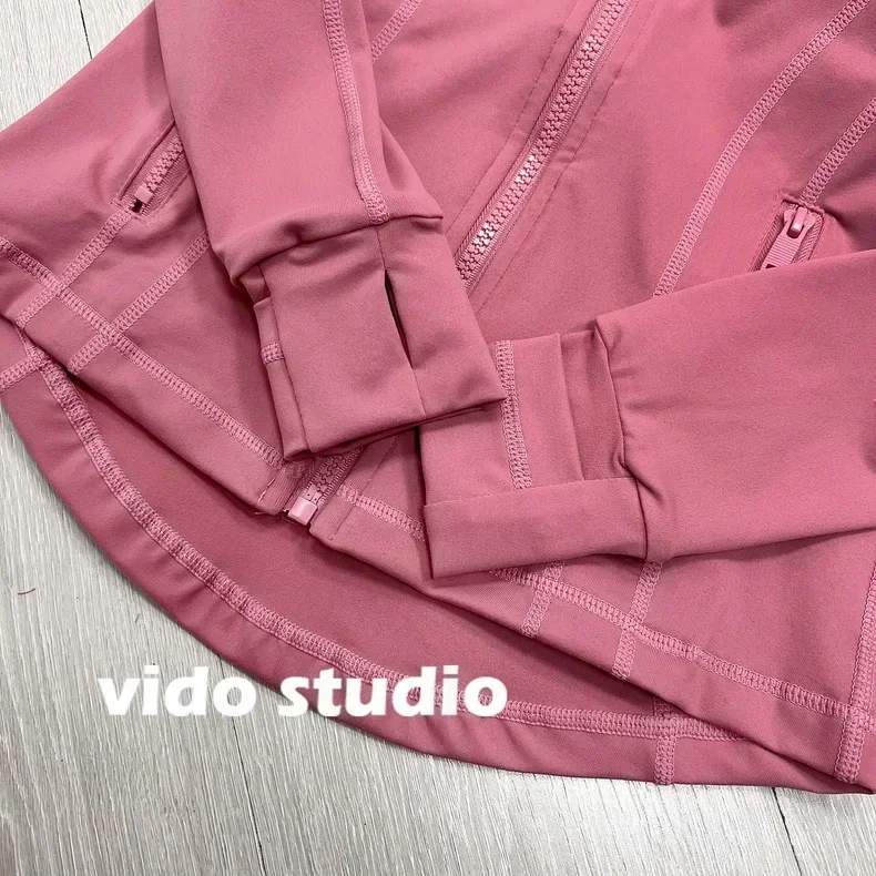 Lemon Women Jacket Fashion Spring and Autumn Tight-fitting Thin Sportswear Training Running Gym Yoga Solid Color Cardigan Jacket 6