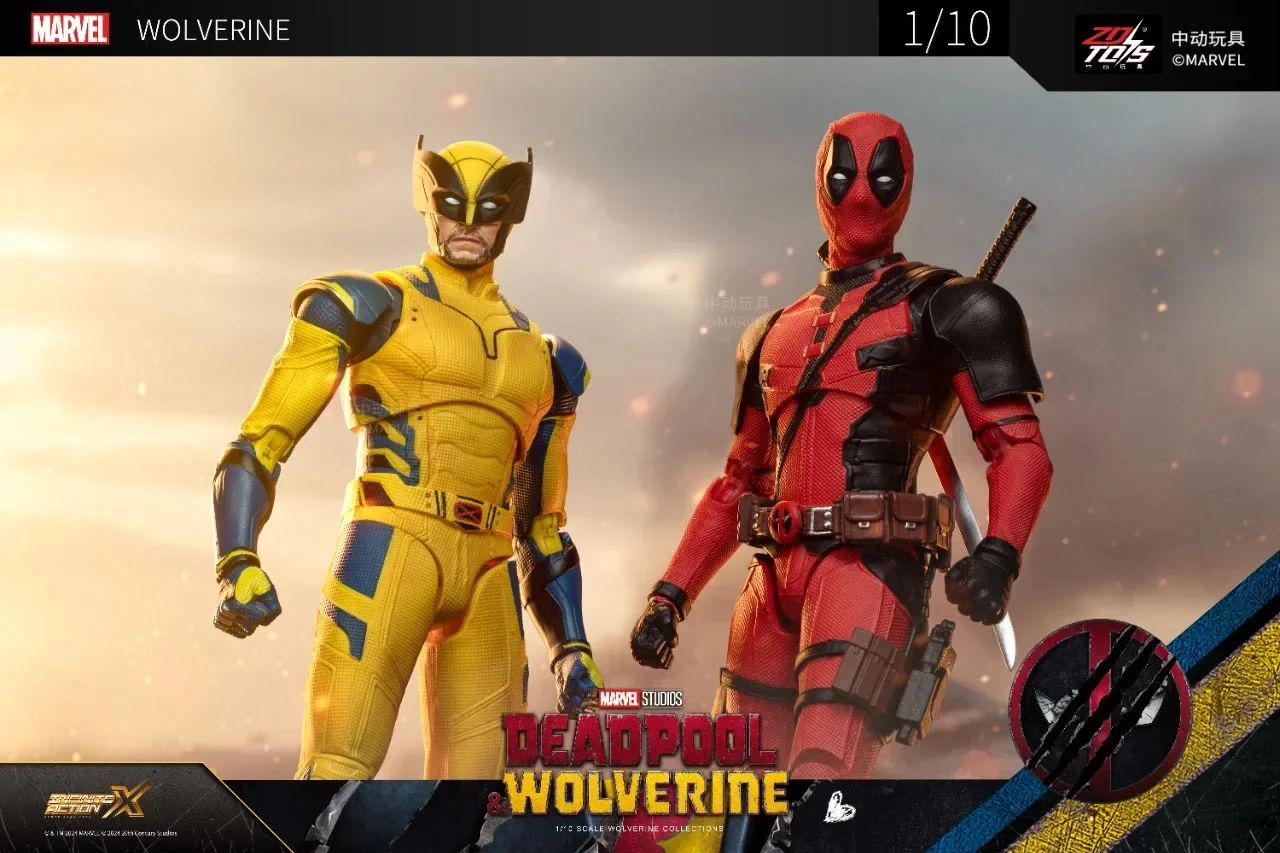 ZD Toy 1:10 Scale Marvel Wolverine & Deadpool Action Figure 7
