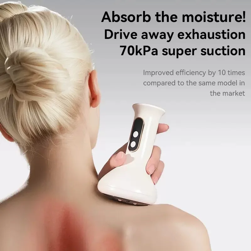 Electric Cupping Massager Body Scraping Tool Hot Compress Gua Sha Rechargeable Cupping Scraping Instrument Abdominal Massage