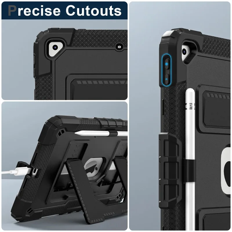 Heavy Duty Shockproof Kids Tablet Case with Built-in Kickstand