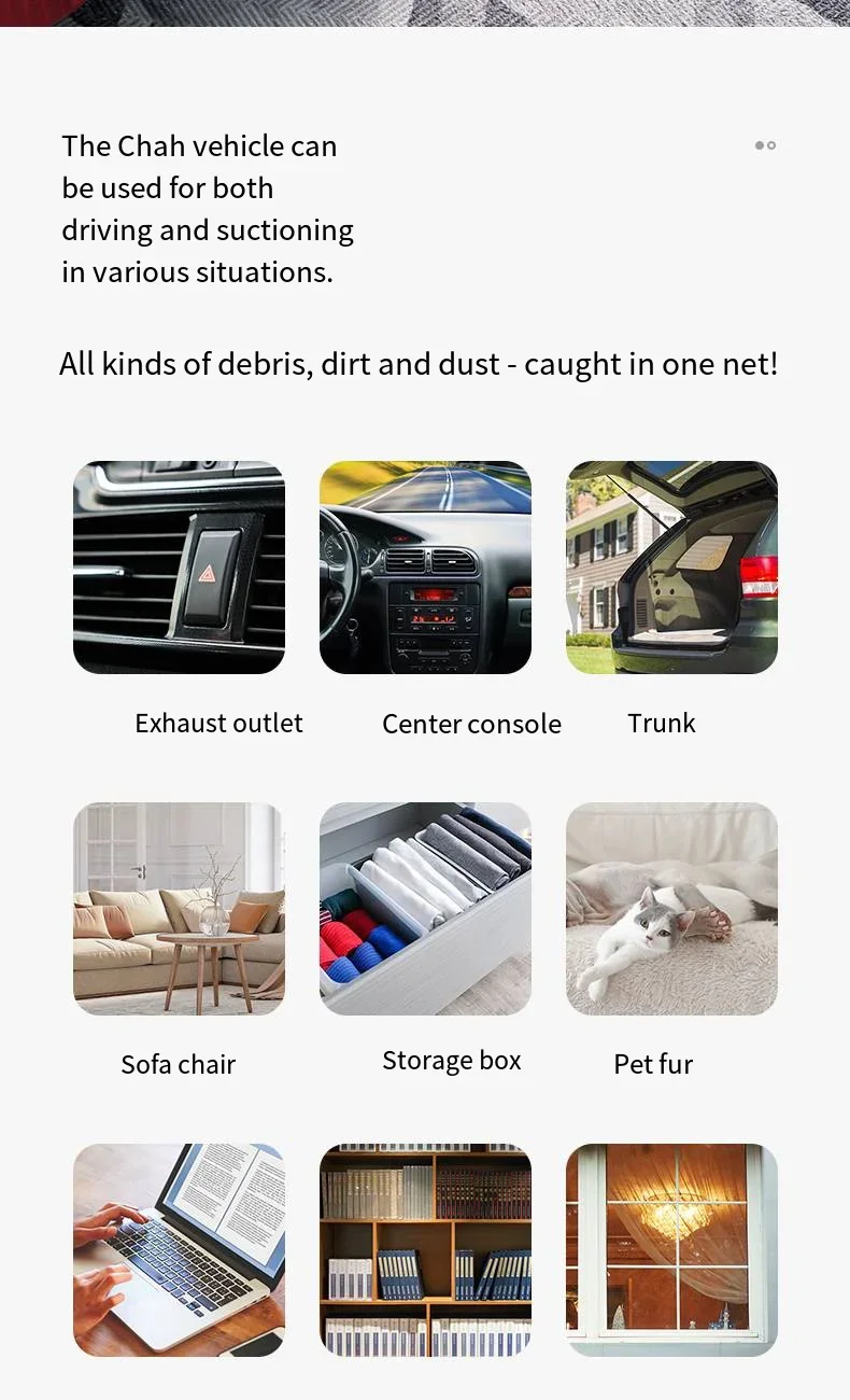 Handheld Car Vacuum - Powerful Suction Mini Cordless Portable Cleaner | Rechargeable Wet Dry