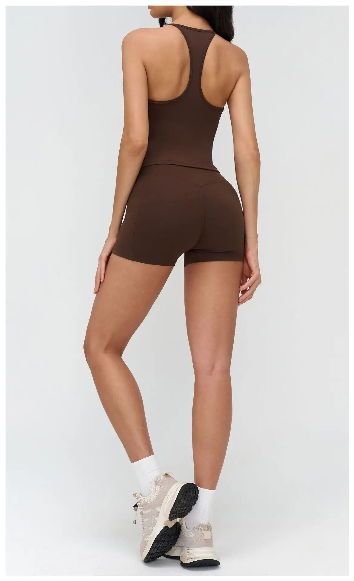 Débardeur Yoga Push-Up Col Carré