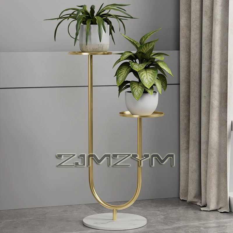 1Pcs Metal Floor Stand Shelves for Balcony Living Room Flowerpot Vases Holder Plants Display Shelves Furniture Decoratives