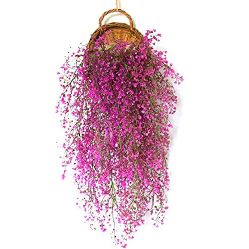 2.9ft Glowing in dark LED Artificial Hanging Plant Vine Home Wall
