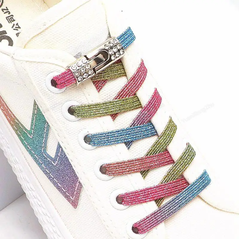 Lacets Arc-en-ciel Dégradés Ronds - 120 Cm, Colorés, Pour Baskets Et Chaussures De Sport - 3