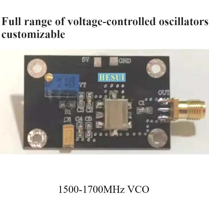1500MHz-1700MHz 1.5GHz-1.7GHz Point frequence RF VCO Module RF Point frequence signal source Voltage Controlled Oscillator