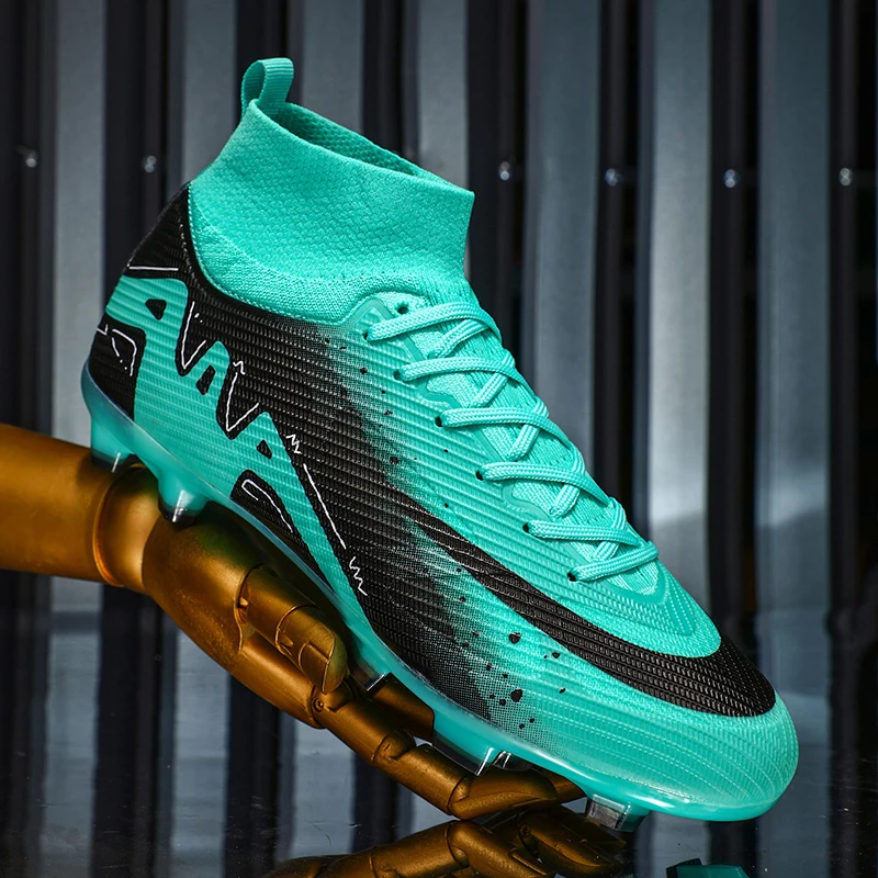 Men Women Football Boots Unisex Soccer Shoes Grass Training Sport Professional Breathable Students football boots