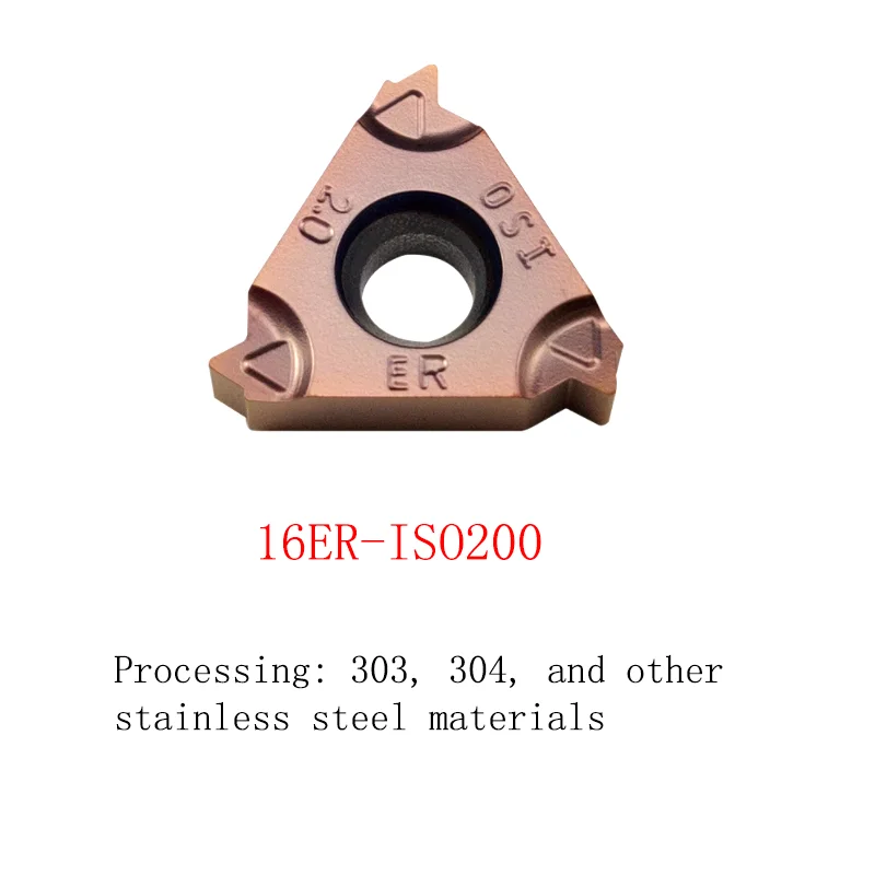 10PCS CNC 외부 스레드 카바이드 인서트 16 IR 16 ER 내부 스레드 선택 터닝 인서트 스테인레스 스틸 용 블레이드