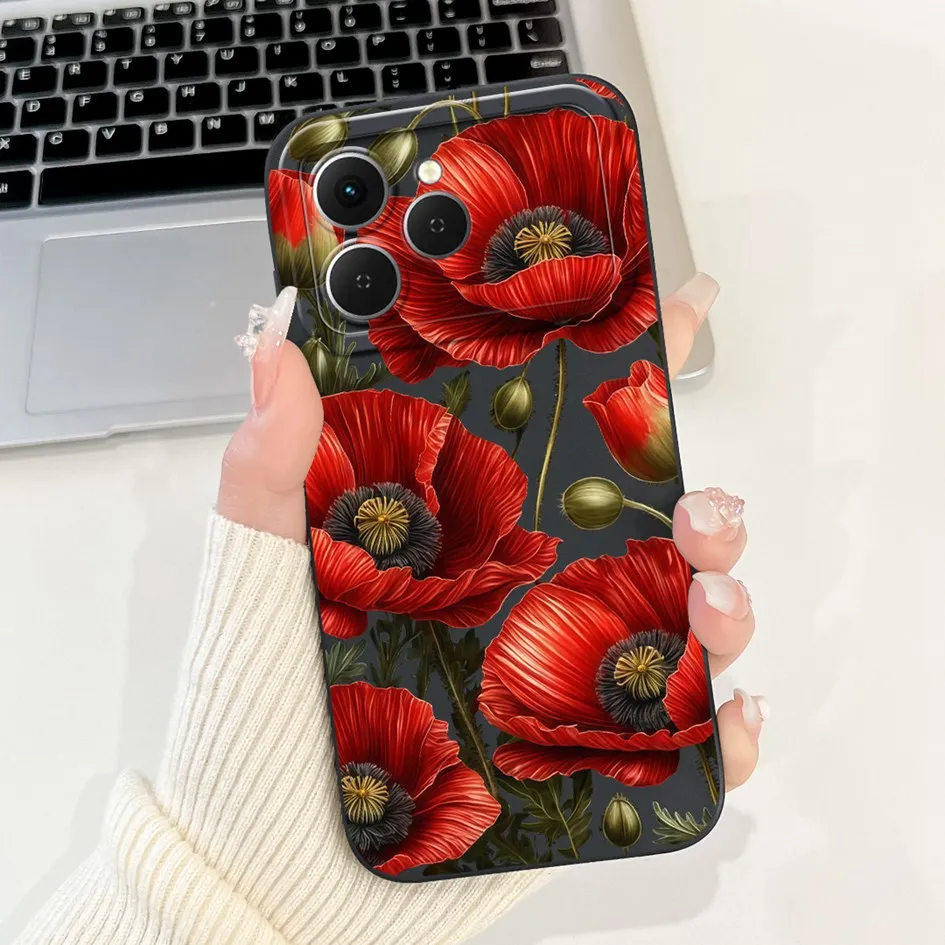 Tecno Spark 40 Cartoon Space Silicone Phone Case with Camera Protection