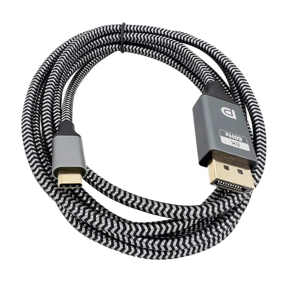 ƺϿ USB C-÷ Ʈ 1.4 ̺, 32.4Gbps CŸ-DP1.4 , Ʈ 4/3 ȣȯ, 8K @ 60Hz, 4K @ 144Hz, 1.8M