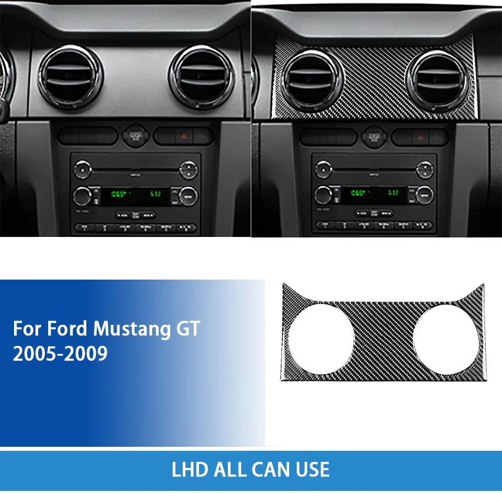 Wenyouya Schaltsack Abdeckung Für Ford Mustang 2005-2009 - Schwarz Mikrofaser-Leder