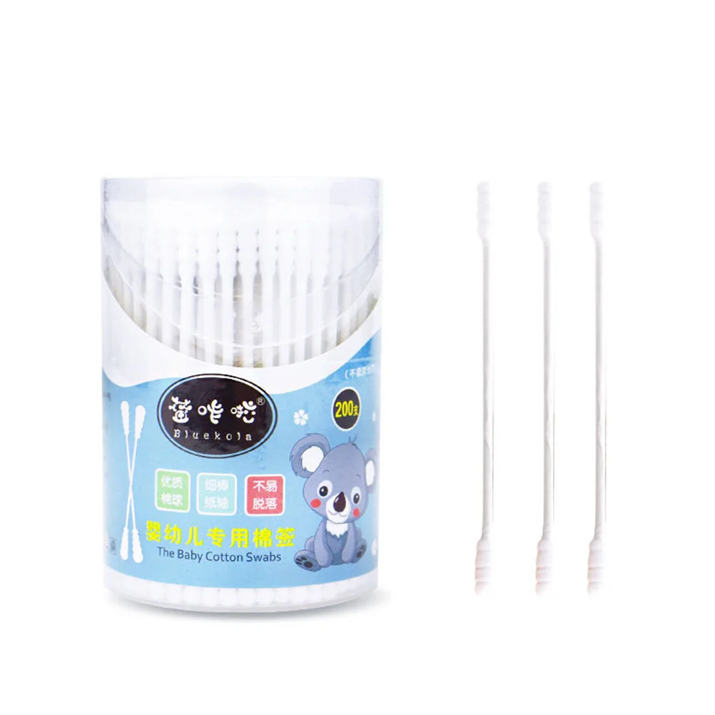 2 Boxes of 400Pcs Double Spiral Tips Cotton Swabs With Strong Paper Sticks Cleaning Swab Sticks White (200Pcs in 1 Box) 4