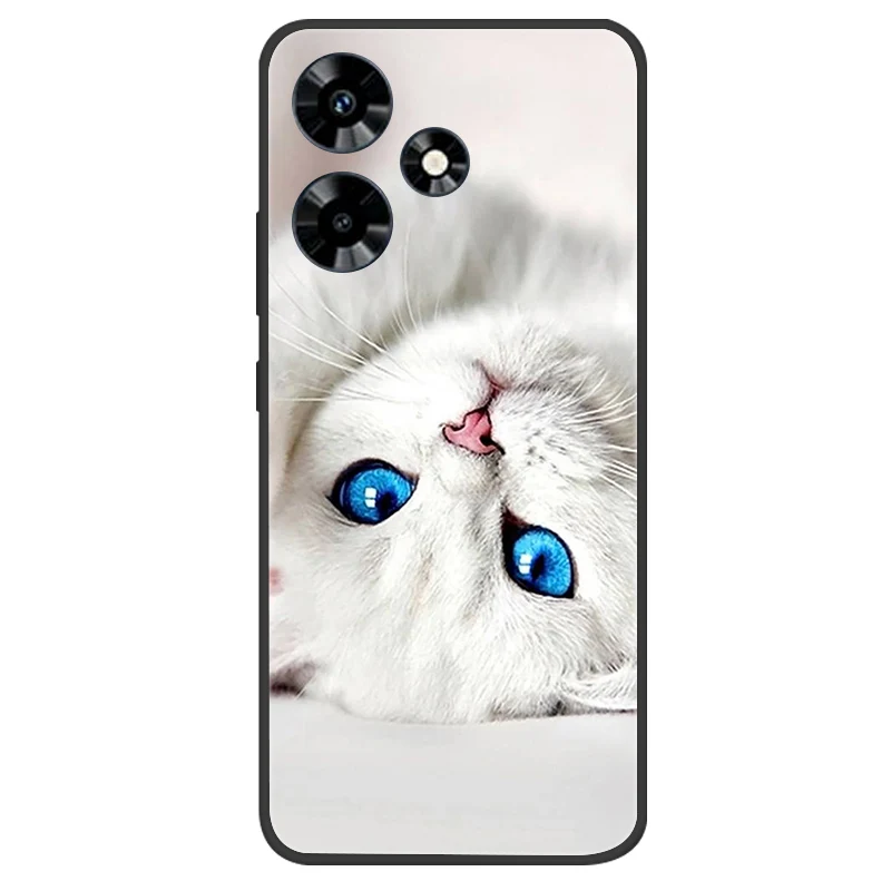 Elegant Black Silicone Butterfly Phone Cover - Soft Protective Bumper Case