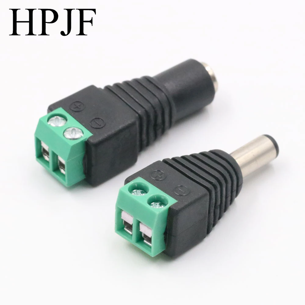 Description Picture 5 of item2/5/10Pcs 5.5 x 2.1mm 5.5 x 2.5mm DC Power Male Female Plug Jack Connector Adapter For 3528 5050 LED Strip Light Camera