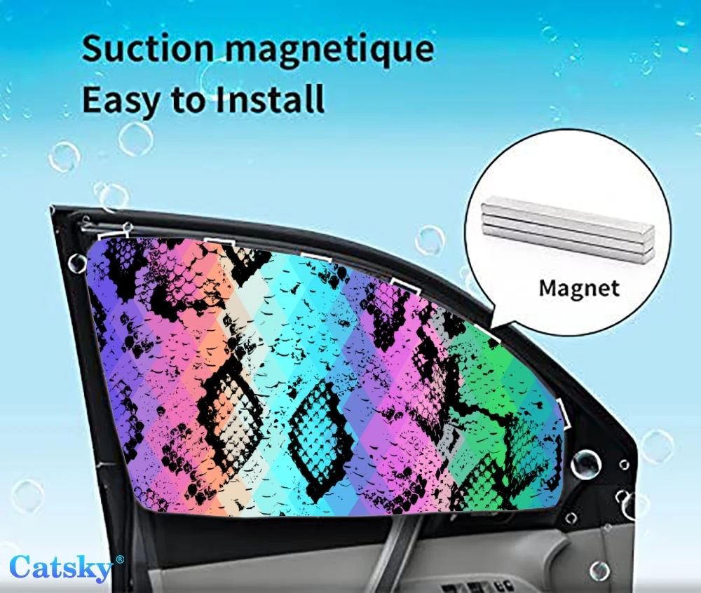 

4 Pieces Privacy Car Window Sun Shades Magnetic Blackout Car Window Covers Car Curtains Car Window Sun Shades Covers Auto