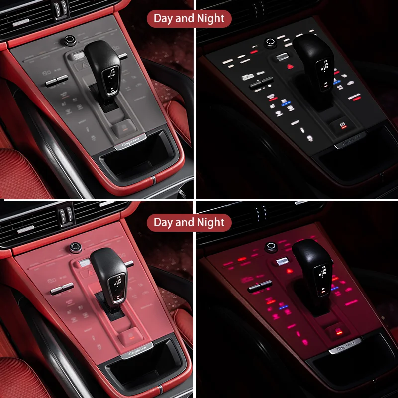 Car Mats Accessories Car Console Pad Auto Accessories Silicone Center Console Pad For Porsche Cayenne Macan Panamera Car Central Protector Anti Scratch Mat Auto Interior Accessories