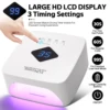 Rechargable UV LED Nail Lamp Dryer With HD Display Smart Nail Drying Lamp for Fast Dry Curing All Gel Nail Polish Manicure Tools 2