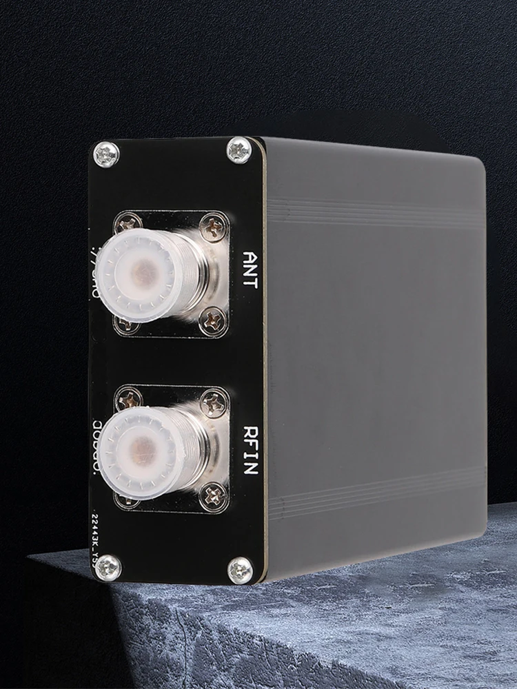 1.8-50MHz Antenna Tuner 0.91inch OLED Display by N7DDC 7x7 Mini Automatic Antenna Tuner Metal Outcase Finished with Battery