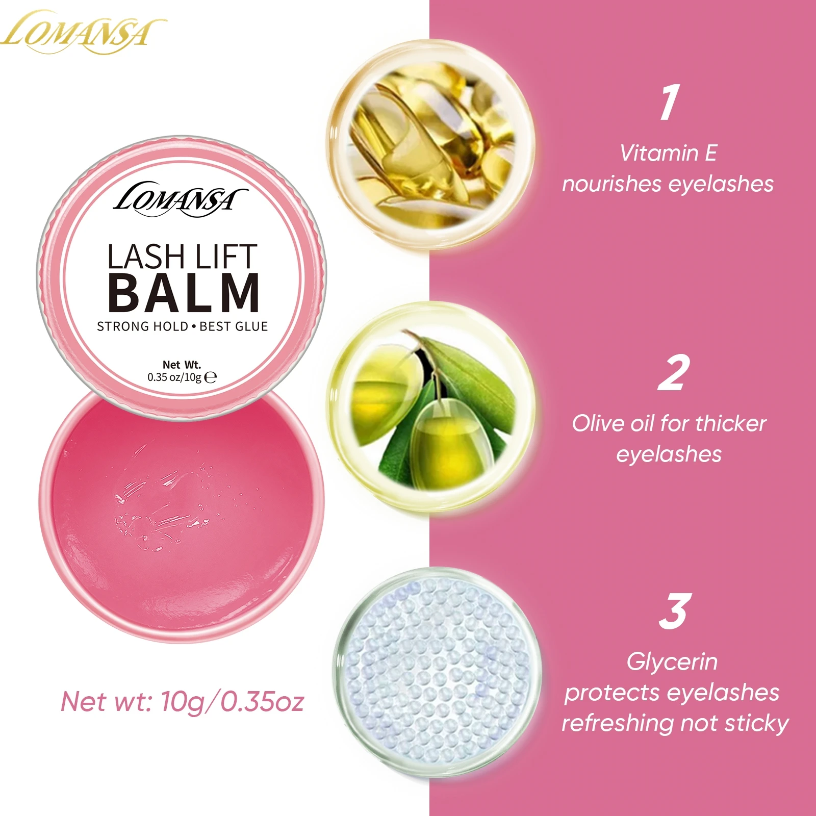 Lash Glue Balm 10g Korean Lomansa For Lash Lifting Fast Fixing Shape Eyelash Brow Lashes Lift Waterproof Wax Beauty Makeup Tools