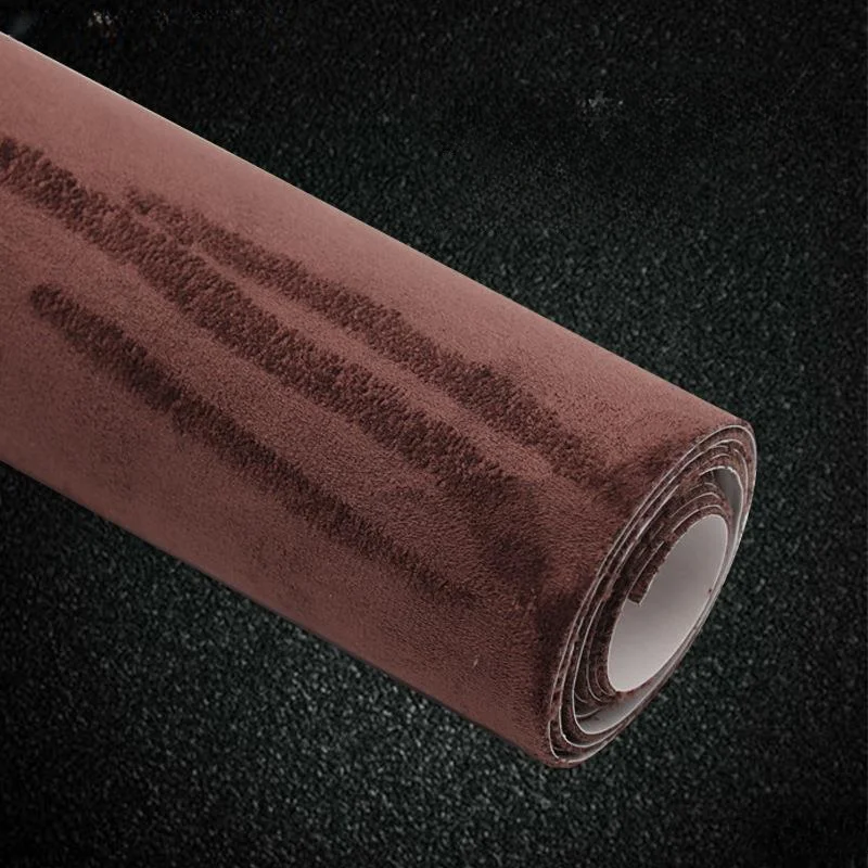 멀티 컬러 블랙 자기 접착제 스웨이드 패브릭 끈적 벨벳 라이너 롤 Terciopelo Adhesivo DIY 바느질 자동차 인테리어 도어 장식