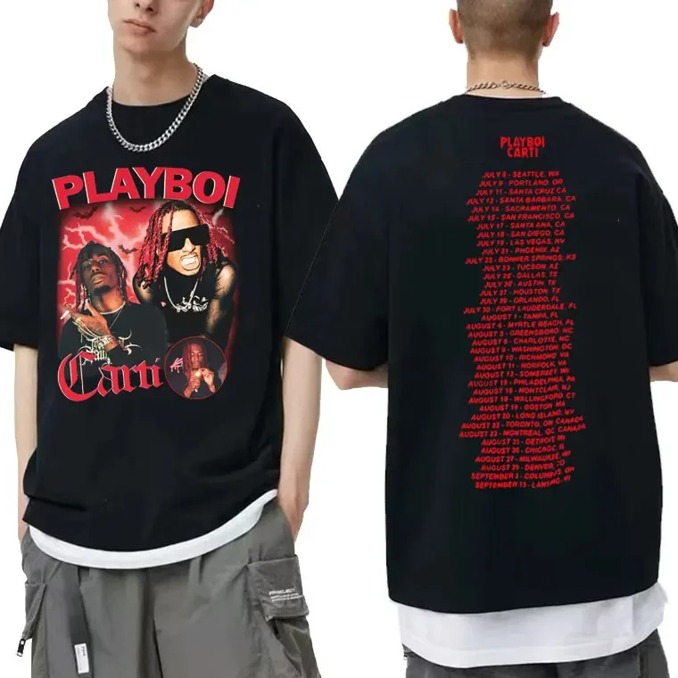 

Awesome Playboi Graphic T-shirts Men's Fashion Hip Hop Tshirt Mens High Quality Streetwear Men Women 100% Cotton Tops Tees