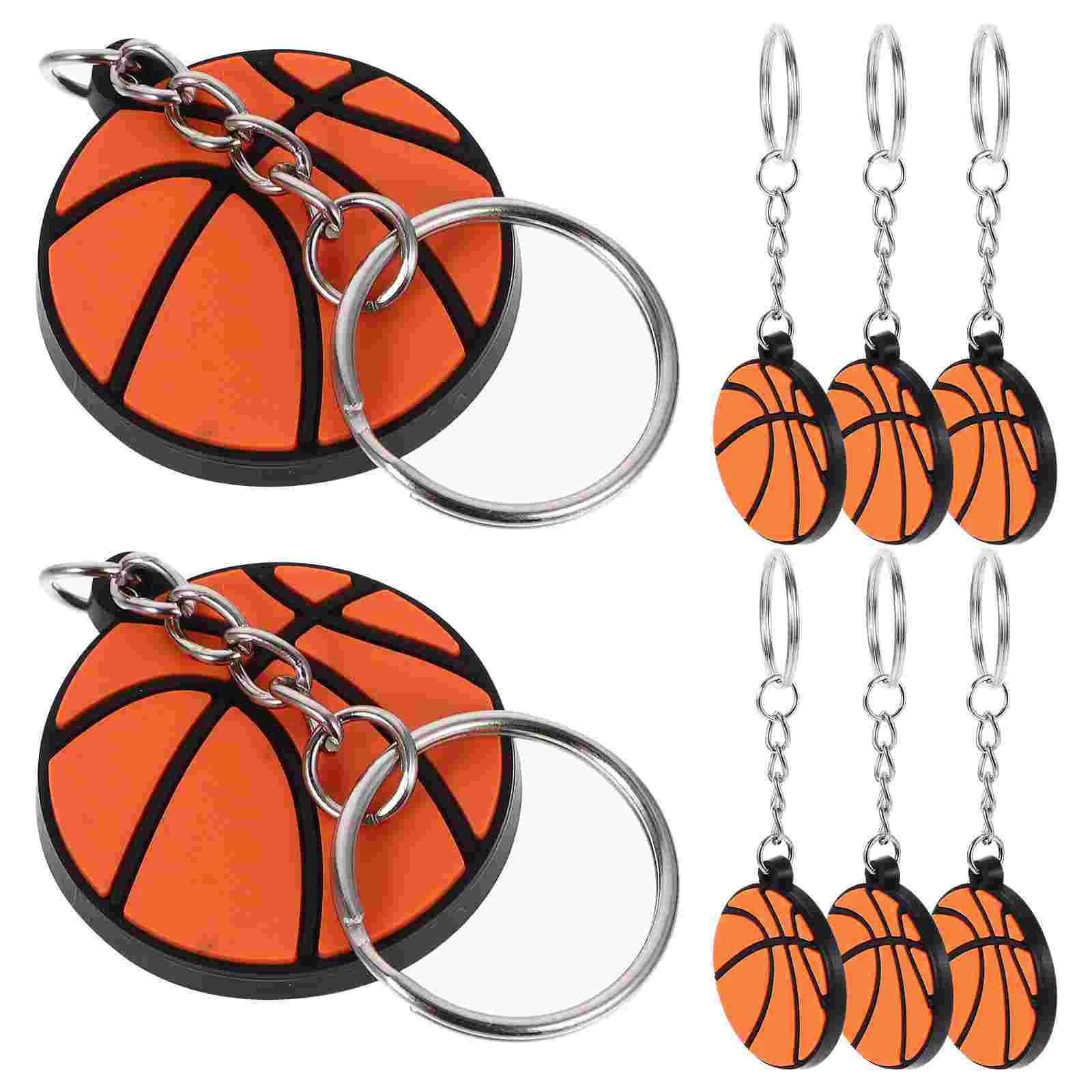 

10pcs Sports Keyrings Backpack Hanging Keychains Sports Theme Hanging Ornaments