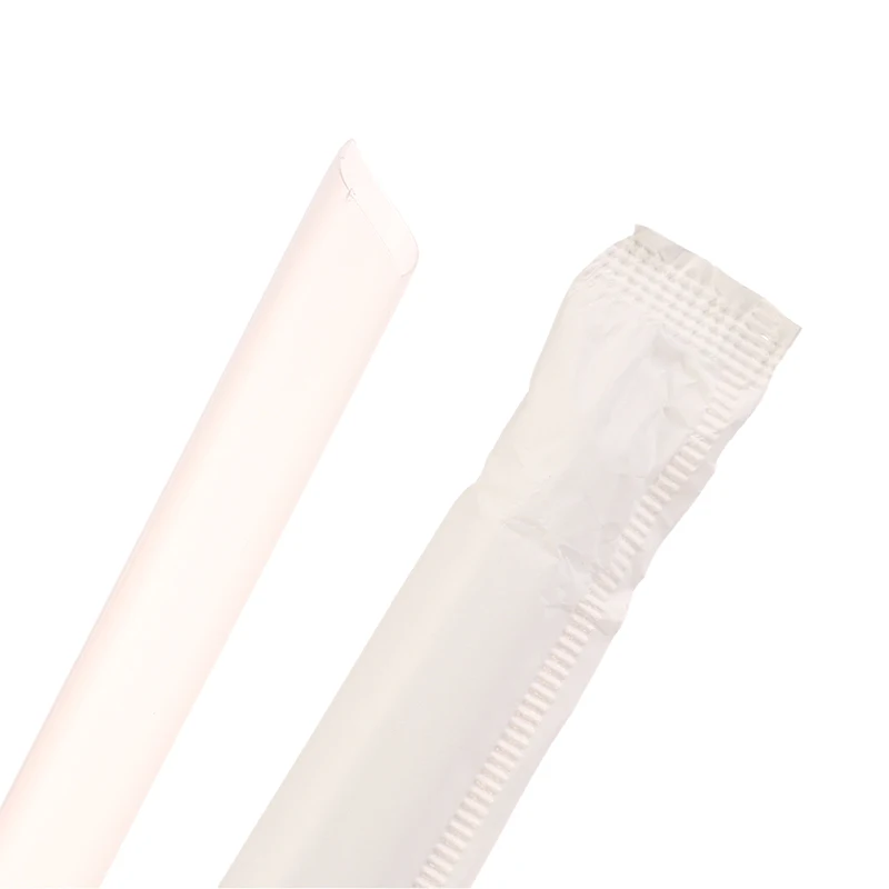 Transparent Wrapped Straw 100Pcs drinking straws