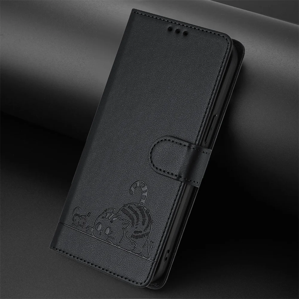 Elegant Leather Flip Wallet Case - Premium Protection and Style