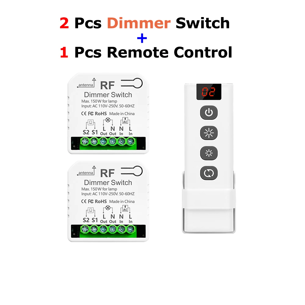 2 Dimmer 1 Remote