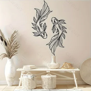 Koi Fish Metal Wall Art 1