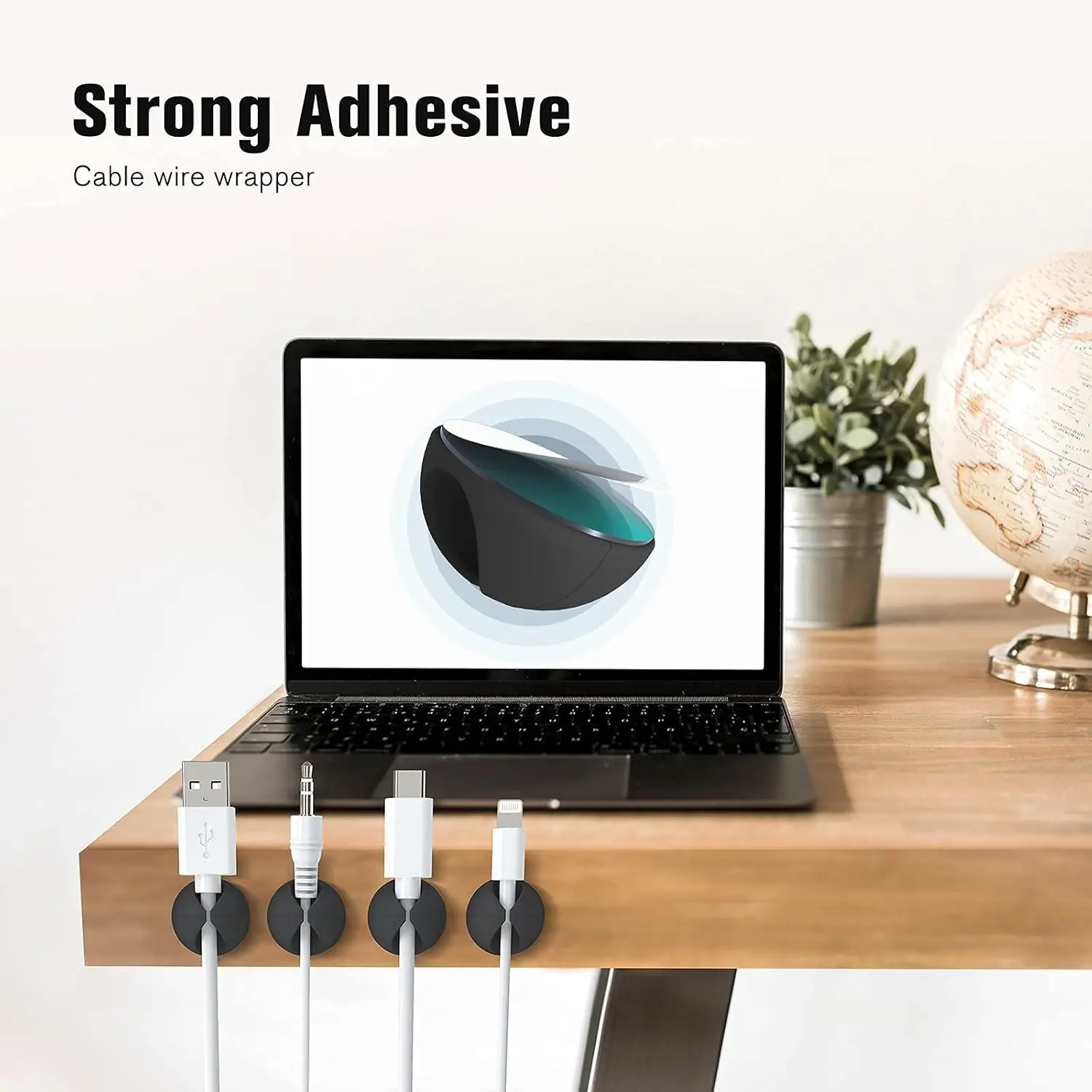 Adhesive Cable Clips Silicone Cable Organizer Desktop Wall Charging Cord Earphone Line Mous Management USB Data Cable Holders 5
