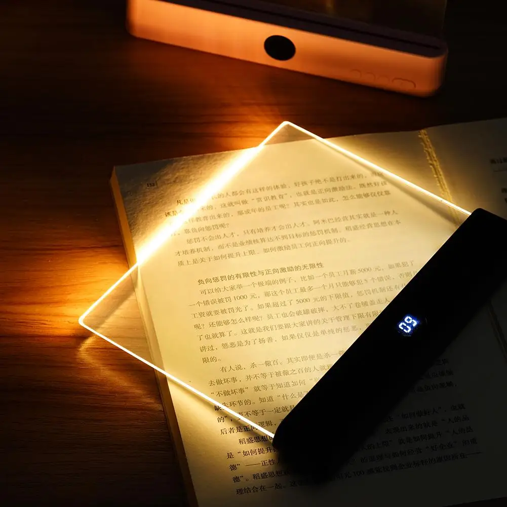 Rechargeable Dimmable LED Book Light with Adjustable Color Temperature