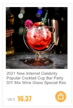 Description Picture 3 of itemIron Art Deer Stand Wedding Champagne Coupes Molecular Cocktail Glass For Bar Party Conical Martini Cup Special Drink Wineglass