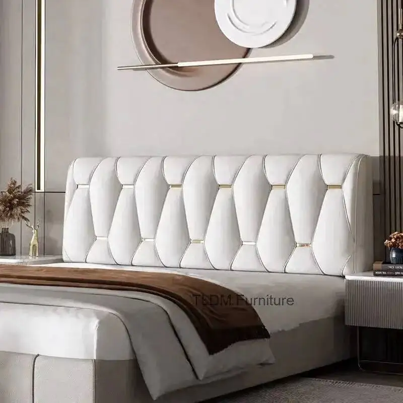 Simple Designer Bed Headboards for Guest Rooms Stain-resistant Soft Cushion Headboard European Tech Fabric Headboard for Bedside Simple Designer Bed Headboards for Guest Rooms Stain-resistant Soft Cushion Headboard European Tech Fabric Headboard for Bedside