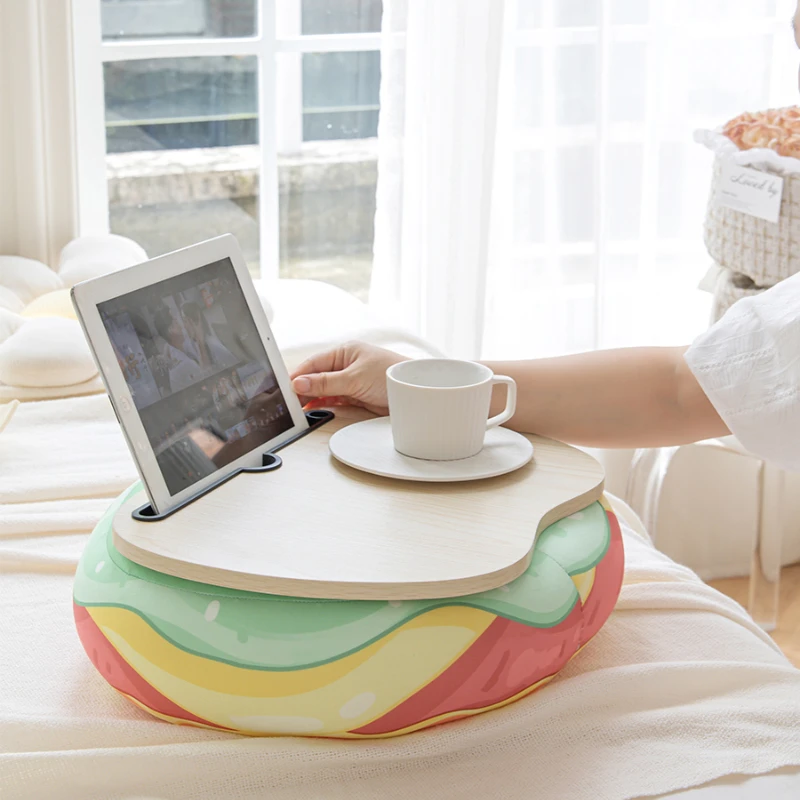 &zwnj;Magnetic Snap-On Lap Desk Memory Foam Cushioned Laptop Tray Ergonomic Study Table for Bed/Couch/Dorm Anti-Slip Book Holder