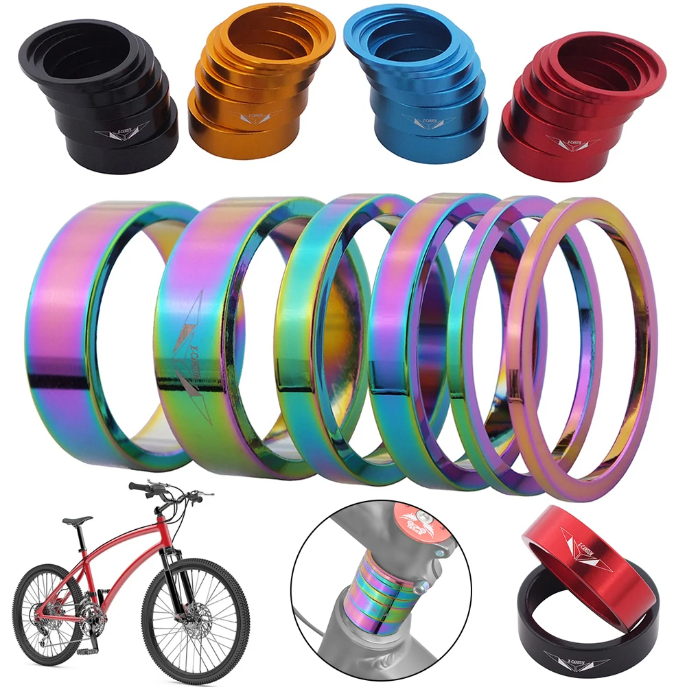 Bicycle Mtb Stem Spacer Mountain Bike Stem Spacers 6Pcs Bicycle