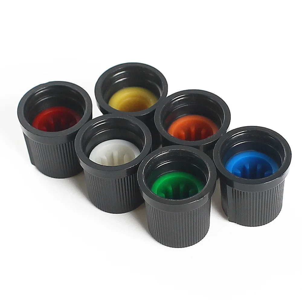 WH148 AG3 Potentiometer Knob Cap 15*15MM Plastic Knobs Kit 30PCS White/blue/green/orange/red/yellow 6value*5PCS = 30PCS potentiometer kit potentiometer knobs electronic components