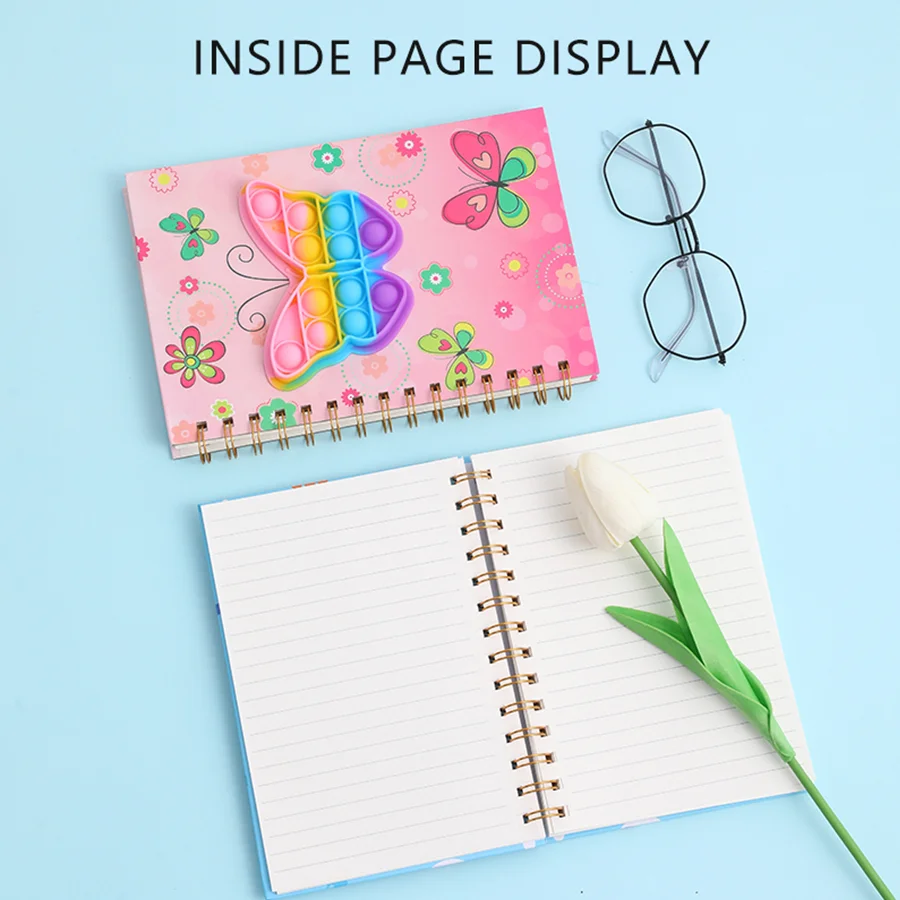A popular animal food and starry sky Instagram diary, cute notebook planner, 200 page thick version 4